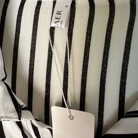 EKUAER Women’s Beach Stripe Bikini Cover/Blouse Size Small BNWT - Picture 6 of 10